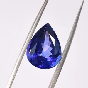 Aaa Pear Cut Tanzanite Gemstone: Natural Loose Stone