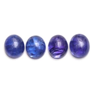 Natural Tanzanite Smooth Oval Loose Gemstone, 12x14mm, Tanzanite Jewelry Handmade Gift For Women, Tanzanite Oval, Set Of 4 Pieces