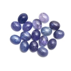 Natural Tanzanite Smooth Oval Loose Gemstone, 9x11mm, Tanzanite Jewelry Handmade Gift For Women, Tanzanite Oval, Set Of 16 Pieces