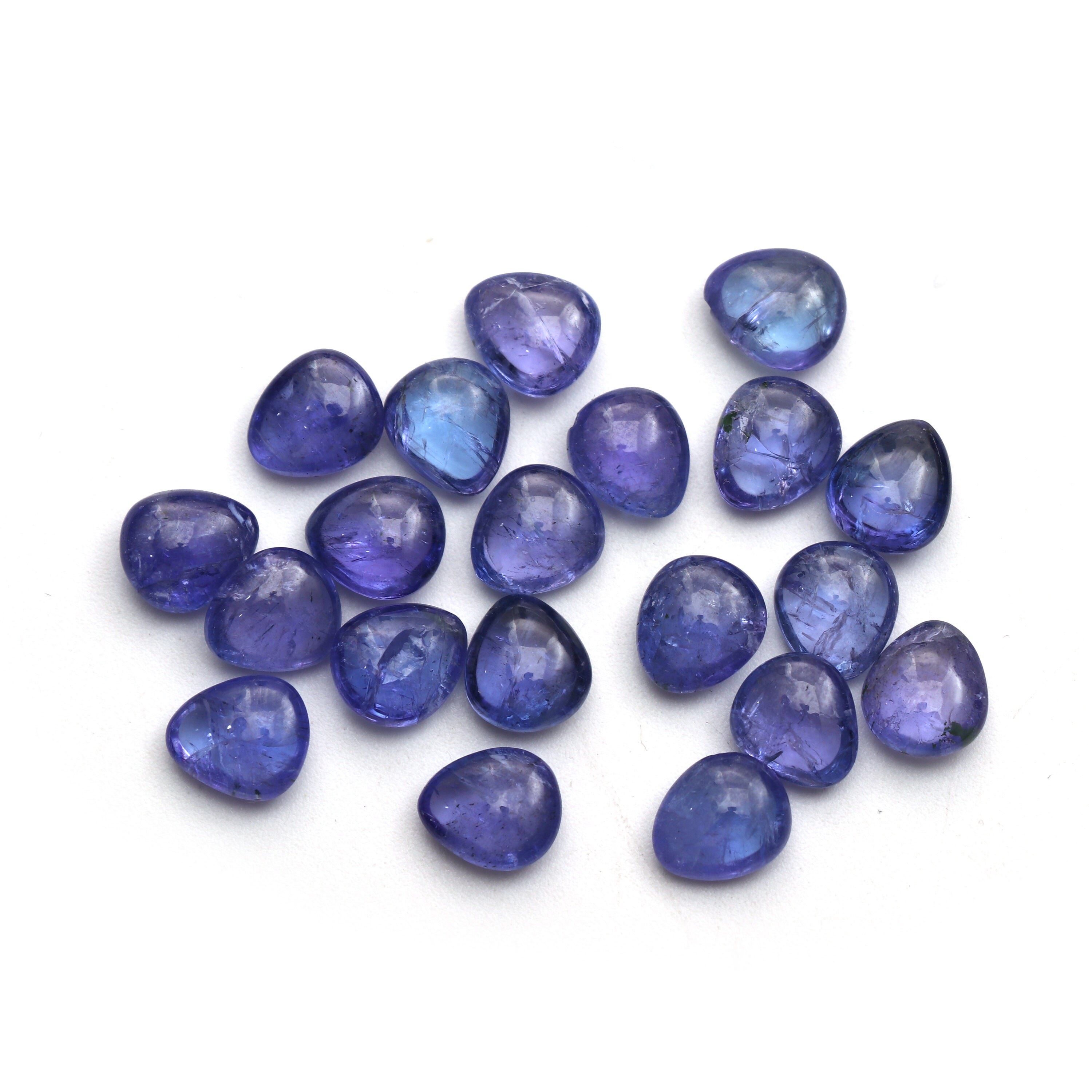 Tanzanite Smooth Pear Loose Gemstone, 8x9 Mm, Tanzanite Jewelry Handmade Gift For Women, Set Of 20 Pieces