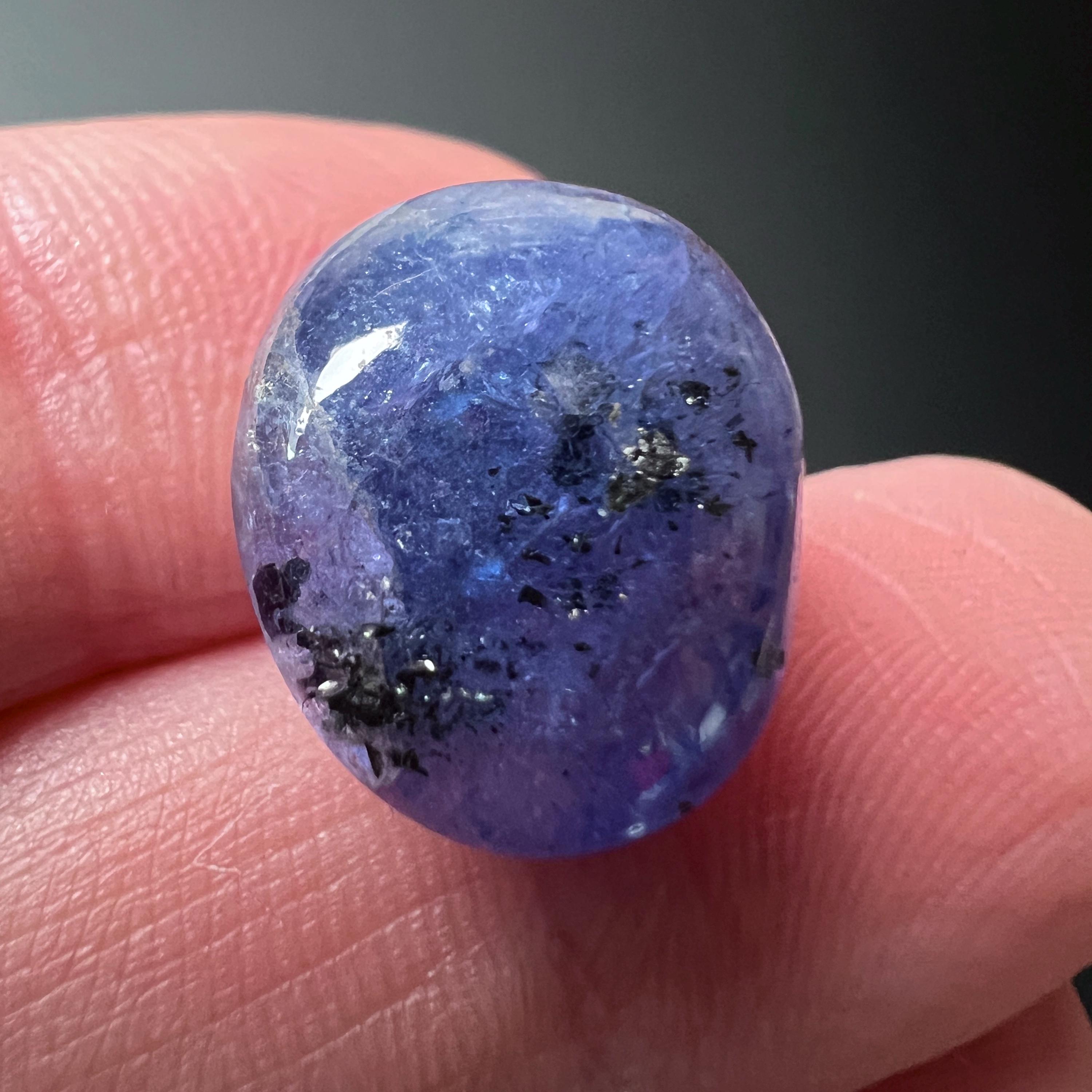 Gem Tanzanite Tumble | Translucent Tanzanite Tumbled Crystal Gem Tanzanite Tumble | Translucent Tanzanite Tumbled Crystal