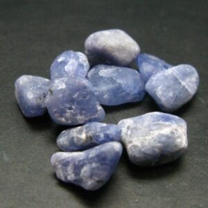 Lot Of 10 Gem Tanzanite Zoisite Tumbled Pieces From Tanzania - 24.67 Grams