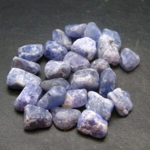 Lot Of 25 Gem Tanzanite Zoisite Tumbled Pieces From Tanzania - 40.8 Grams