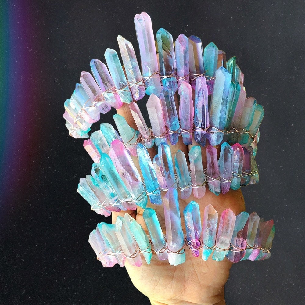 The Cotton Candy Goddess, Pastel Crystal Crown, Mermaid Crown, Rave Headpiece, Pink Crown, Pink Tiara, Tiara, Purple Crystal Crown, Fairy