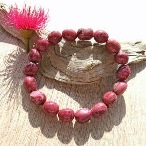 Thulite Bead Bracelet