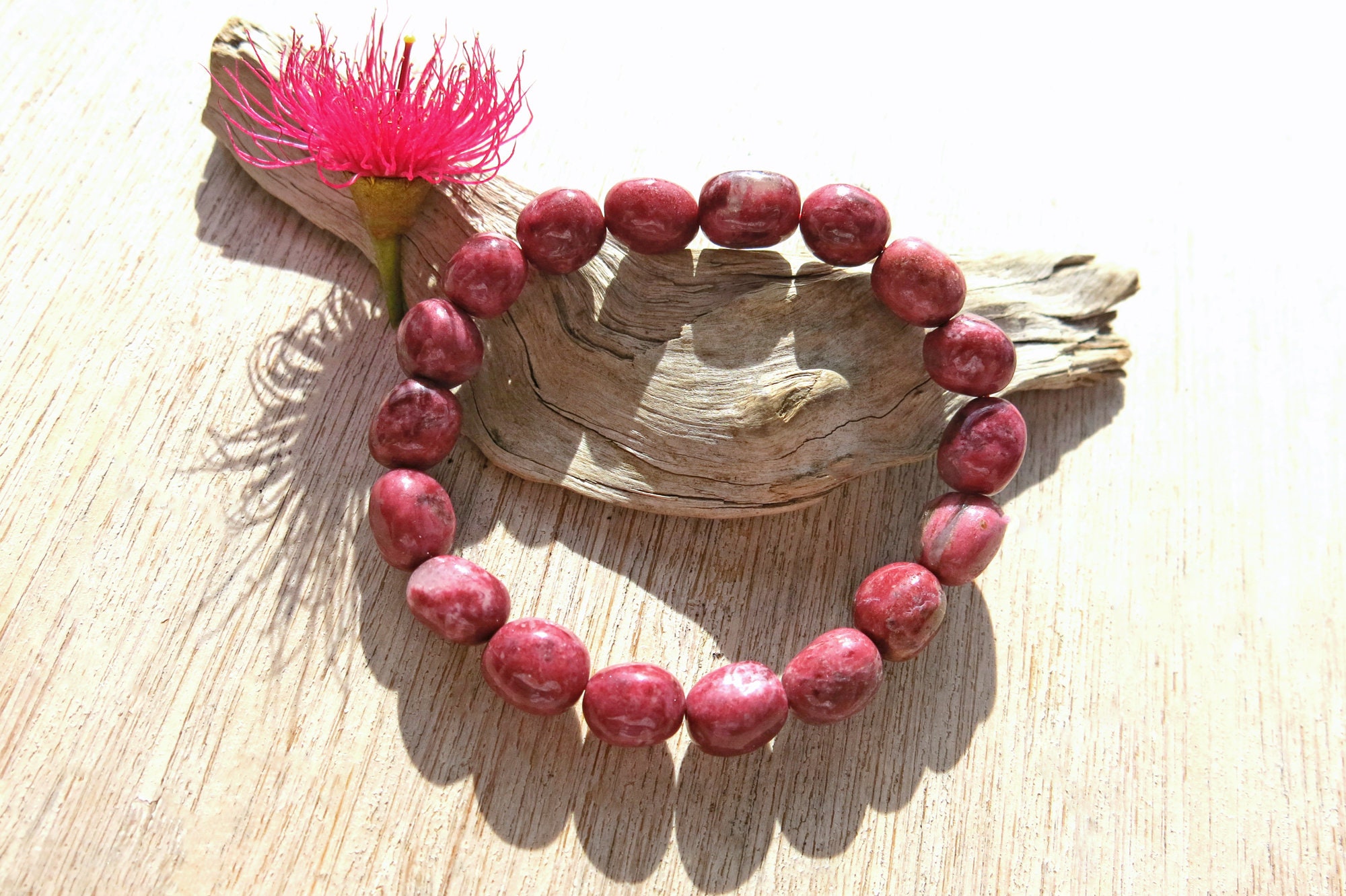 Thulite Bead Bracelet Thulite Bead Bracelet