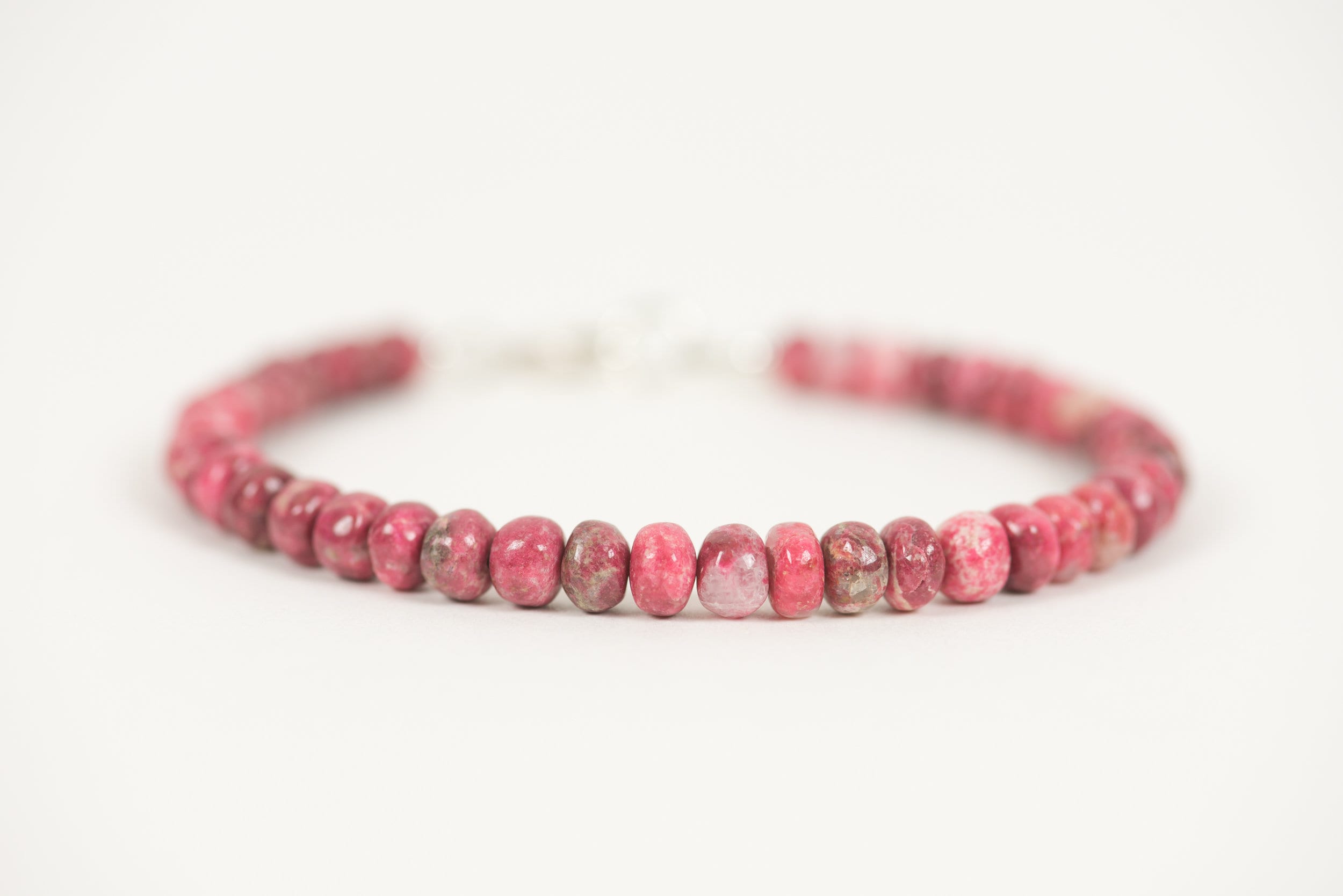 Thulite Bracelet, Natural Gemstone Delicate Bracelet Thulite Bracelet, Natural Gemstone Delicate Bracelet