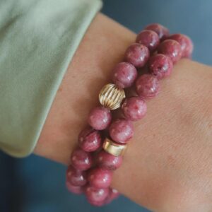 Rare Thulite 8mm , Aaaa+ Thulite, Vibrant Thulite Bracelet , Pink Thulite Bracelet , Thulite For Love, Gratitude, Healing #0298 Rare Thulite 8mm , Aaaa+ Thulite, Vibrant Thulite Bracelet , Pink Thulite Bracelet , Thulite For Love, Gratitude, Healing #0298