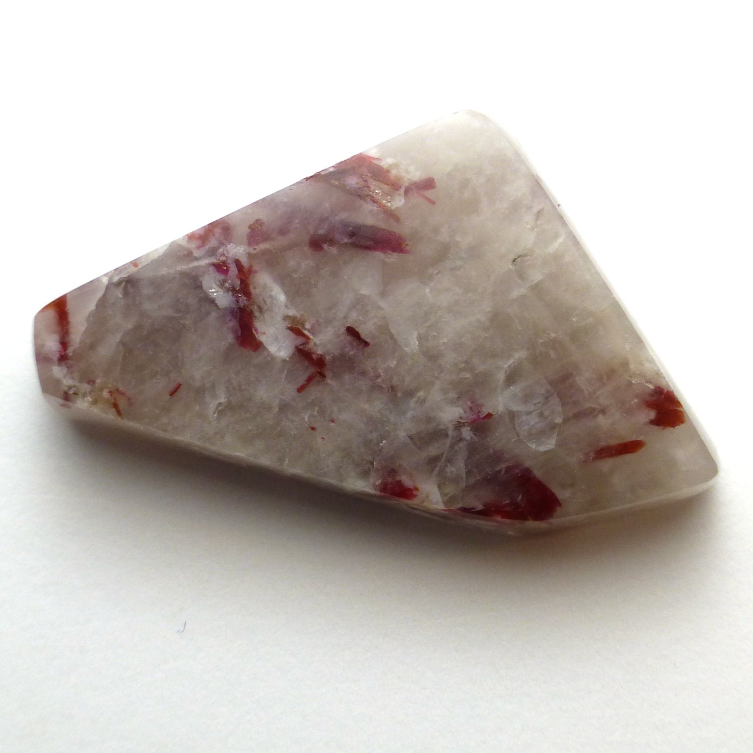 19.780 Carats Thulite Cabochon Rosaline Pink Manganese Variegated Unique Gemstone Handcut Lapidary Hand Made One Of A Kindnorway Norwegian