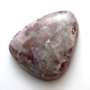 21.365 Carats Thulite Cabochon Rosaline Pink Manganese Variegated Rare Gemstone Handcut Lapidary Hand Made One Of A Kindnorway Norwegian
