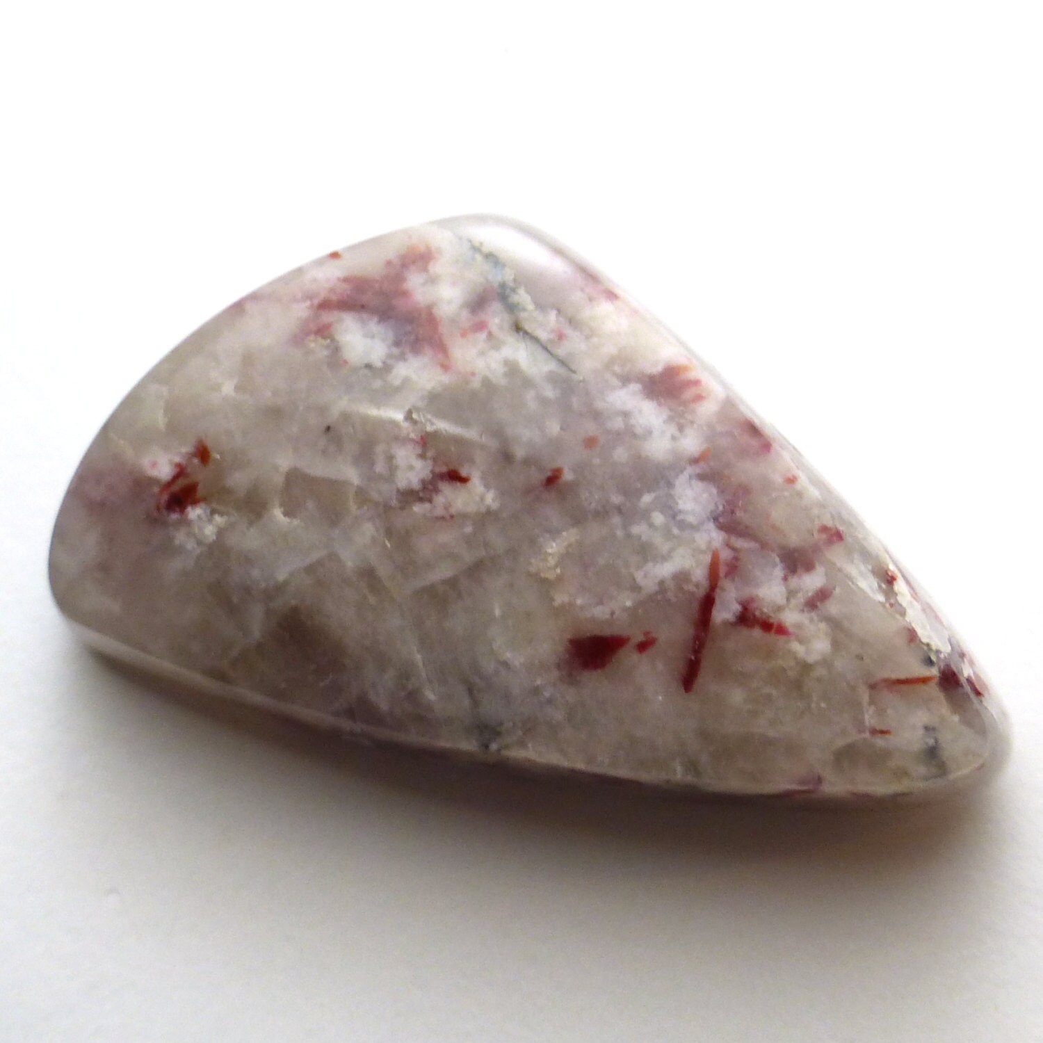 22.035 Carats Thulite Cabochon Rosaline Pink Manganese Variegated Unusual Gemstone Handcut Lapidary Hand Made One Of A Kindnorway Norwegian