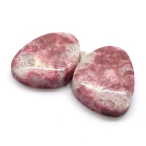 22.430 Carats Thulite Cabochons Cabochon Pair Rosaline Pink Manganese Verrigated Rare Unique Unusual Gemstone Handmade Norway Norwegian 22.430 Carats Thulite Cabochons Cabochon Pair Rosaline Pink Manganese Verrigated Rare Unique Unusual Gemstone Handmade Norway Norwegian