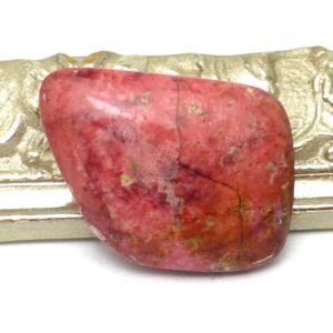 24.38 Carats Thulite Cabochon Rosaline Pink Manganese Verrigated Rare Unique Gemstone Handmade Hand Made One Of A Kind Norway Norwegian 24.38 Carats Thulite Cabochon Rosaline Pink Manganese Verrigated Rare Unique Gemstone Handmade Hand Made One Of A Kind Norway Norwegian