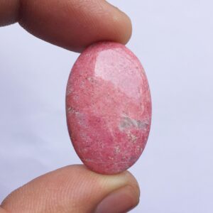 Natural Pink Thulite Oval Shape Cabochon, 31x20x5mm Loose Gemstone, Jewelry Supplies, Gift For Jewelry Makers