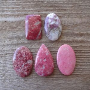 Pink Thulite Cabochon, Thulite Gemstone Cabochon, Thulite Cabochon, Pink Gem Cabochon