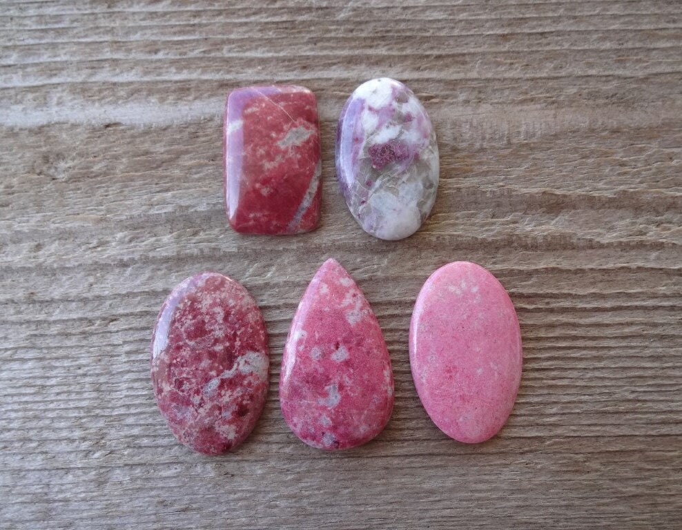 Pink Thulite Cabochon, Thulite Gemstone Cabochon, Thulite Cabochon, Pink Gem Cabochon Pink Thulite Cabochon, Thulite Gemstone Cabochon, Thulite Cabochon, Pink Gem Cabochon
