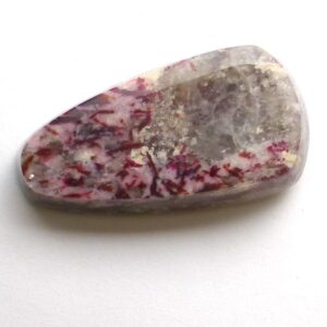 Thulite Cabochon Rosaline Pink Manganese Verrigated Rare Unique Unusual Gemstone Handcut Lapidary Hand Made One Of A Kindnorway Norwegian