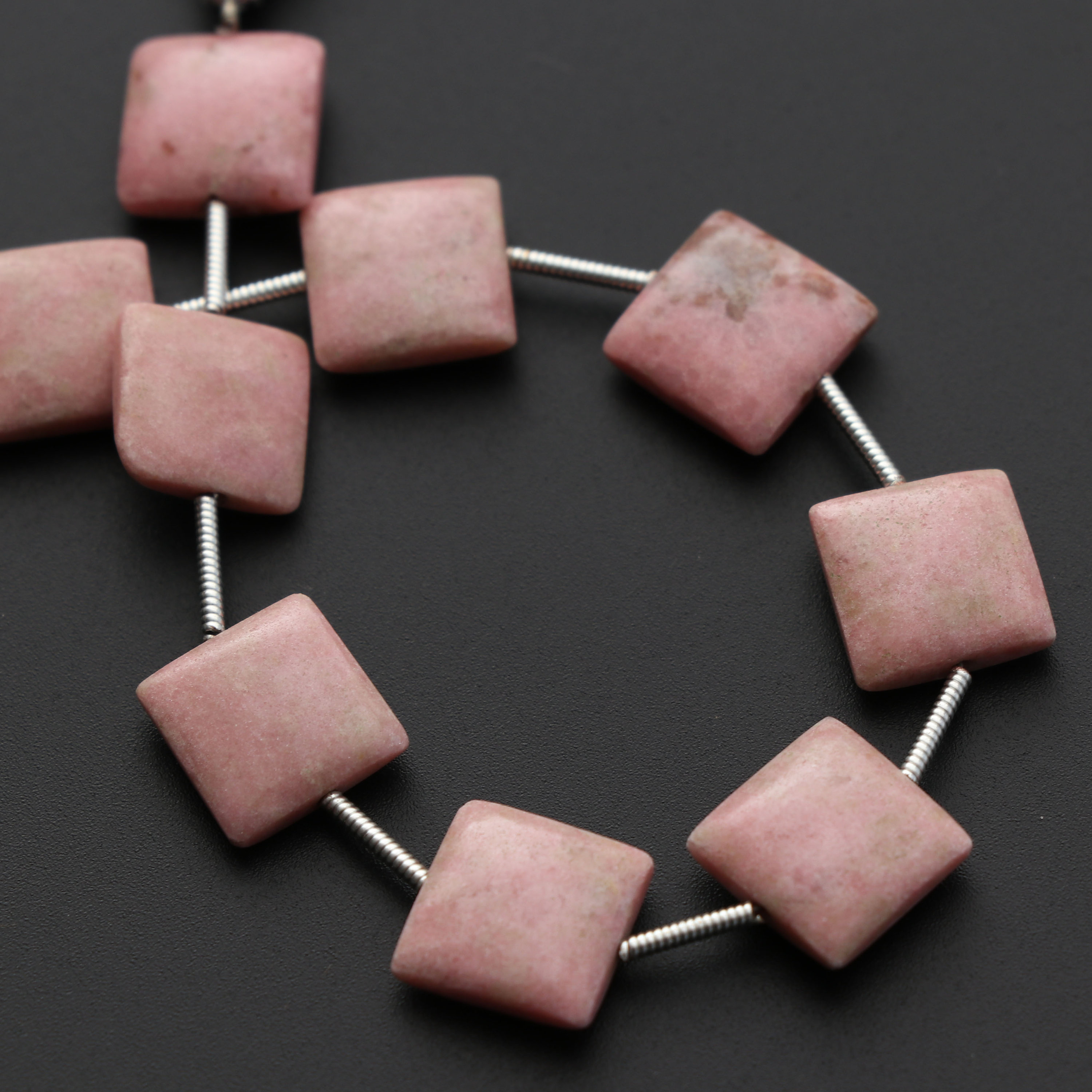 Thulite Smooth Square, Thulite Square - 10x10x4 Mm - Thulite Cabochon - Gem Quality , 17 Cm Full Strand, Price Per Strand Thulite Smooth Square, Thulite Square - 10x10x4 Mm - Thulite Cabochon - Gem Quality , 17 Cm Full Strand, Price Per Strand