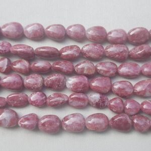 Bead Thulite plain smooth small Nuggets 12x8 to 13x9mm 10" each AAA grade