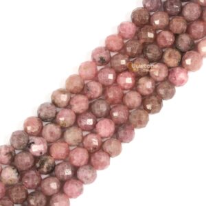 6mm Faceted Thulite Round Ball Loose Beads Diy Jewelry Making Beads Strand 15.5-16"