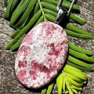 Thulite Healing Stone Protection Necklace With Healing Stone Energy!