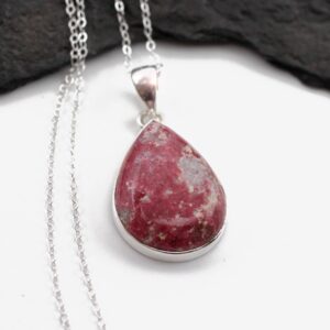 The Power Of Pink - Thulite Sterling Silver Necklace