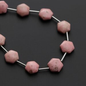 Thulite Smooth Hexagon Flats Beads - 4x10 Mm - Thulite Cabochon- Gem Quality, 7 Inch/ 17 Cm Full Strand, Price Per Strand Thulite Smooth Hexagon Flats Beads - 4x10 Mm - Thulite Cabochon- Gem Quality, 7 Inch/ 17 Cm Full Strand, Price Per Strand