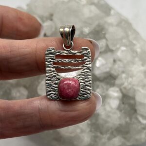 Abstract Thulite Pendant Abstract Thulite Pendant