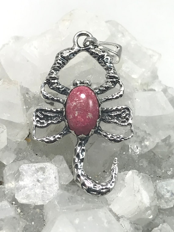 Amazing Thulite Scorpion Pendant
