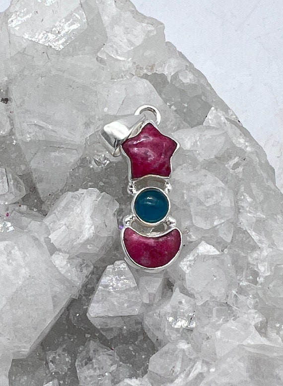 Celestial  Thulite Pendant Necklace