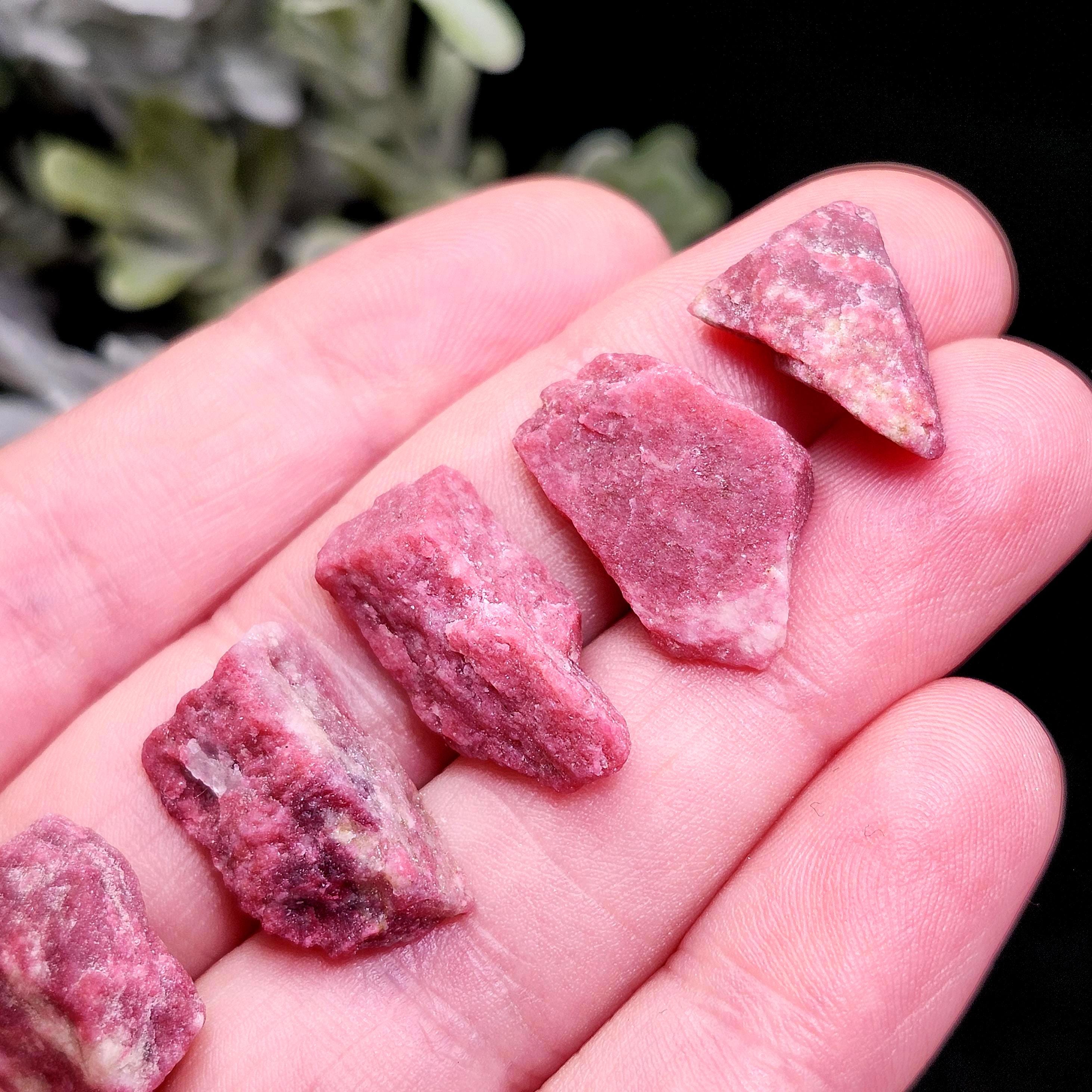 Raw Thulite Crystal, Norwegian Thulite - Pink Zoisite Stone - Thulite Mineral Specimen