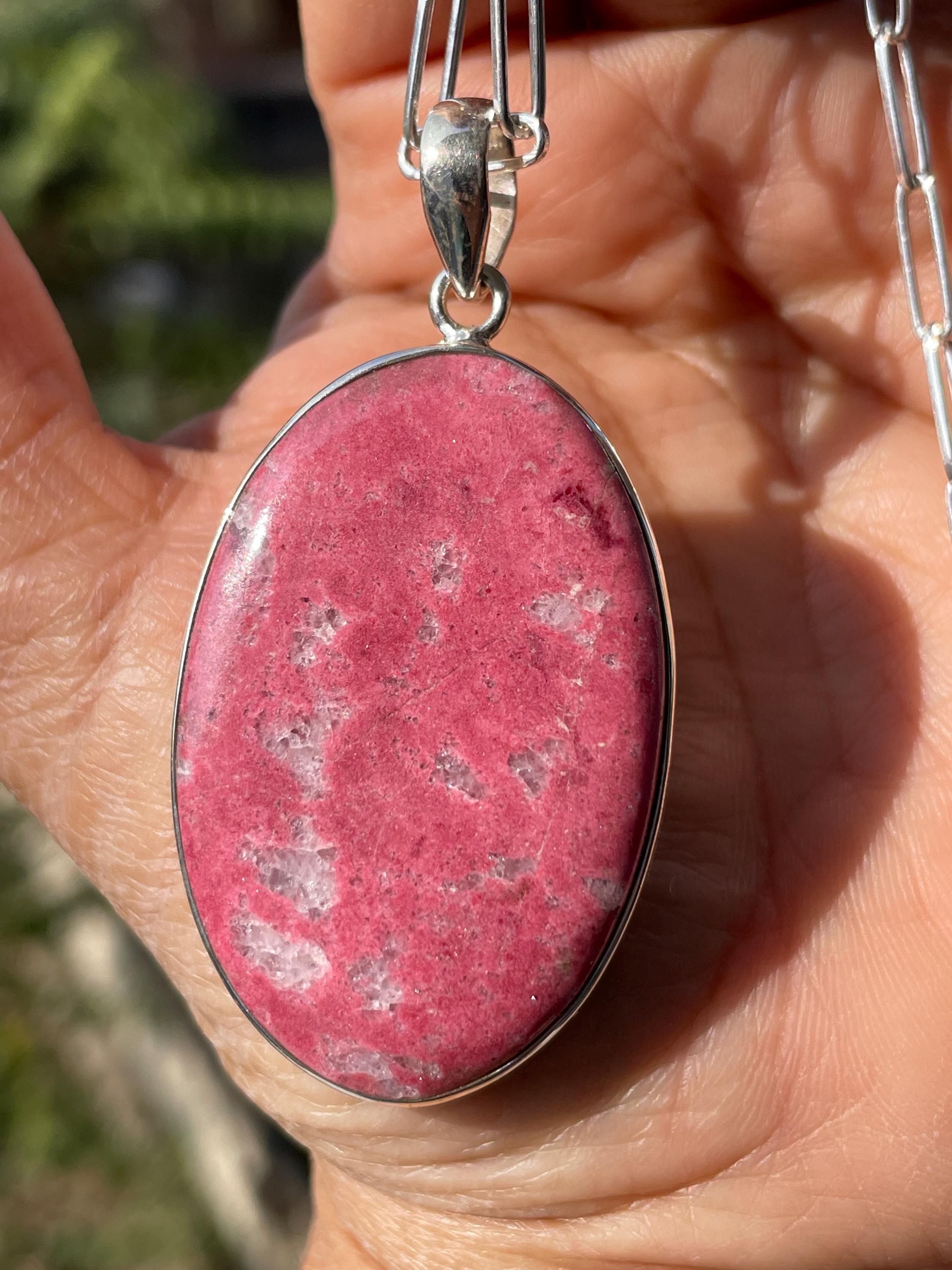 Pink Thulite Solid 925 Sterling Silver Statement Ring,natural Gemstone Bridesmaids Gift Her Pink Thulite Solid 925 Sterling Silver Statement Ring,natural Gemstone Bridesmaids Gift Her