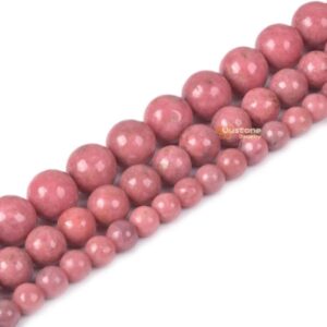 Aa Thulite Round Ball Loose Beads Diy Jewelry Making Beads Strand 6mm 8mm 10mm