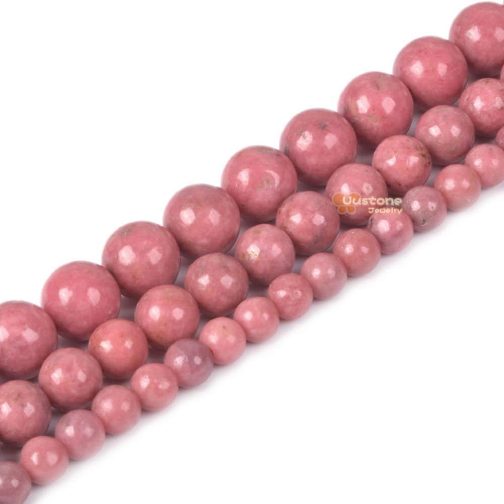 Aa Thulite Round Ball Loose Beads Diy Jewelry Making Beads Strand 6mm 8mm 10mm
