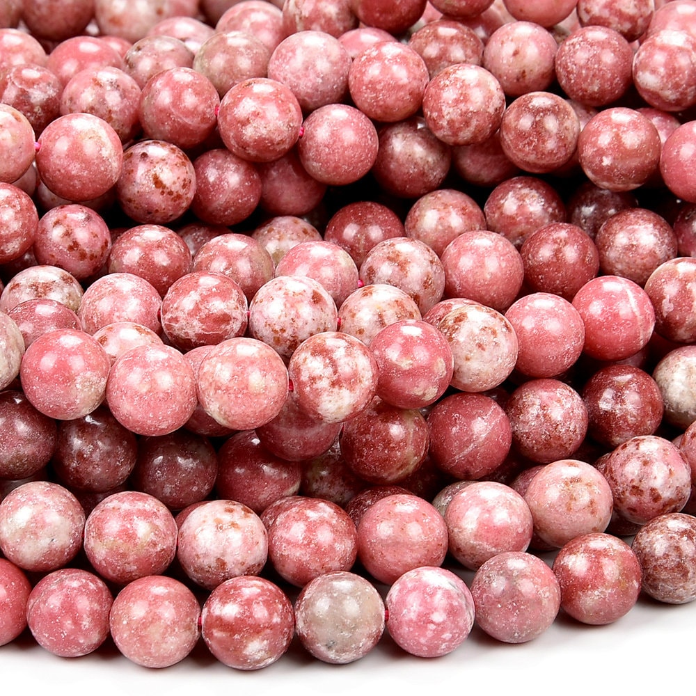 Natural Thulite Gemstone Round 4mm 5mm 6mm 7mm 8mm 9mm 10mm 11mm 12mm 13mm 14mm 15mm 16mm Loose Beads (d510) Natural Thulite Gemstone Round 4mm 5mm 6mm 7mm 8mm 9mm 10mm 11mm 12mm 13mm 14mm 15mm 16mm Loose Beads (d510)