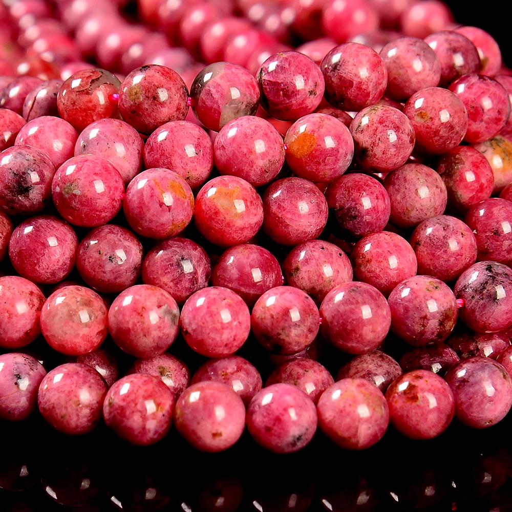 Natural Thulite Gemstone Grade Aa Round 7mm 8mm 9mm 10mm Loose Beads 15inch Full Strand (d657) Natural Thulite Gemstone Grade Aa Round 7mm 8mm 9mm 10mm Loose Beads 15inch Full Strand (d657)