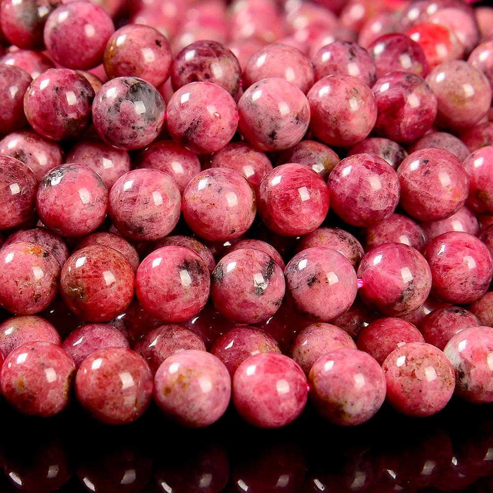 Natural Thulite Gemstone Grade A Round 7mm 8mm 9mm 10mm Loose Beads 15inch Full Strand (d657) Natural Thulite Gemstone Grade A Round 7mm 8mm 9mm 10mm Loose Beads 15inch Full Strand (d657)