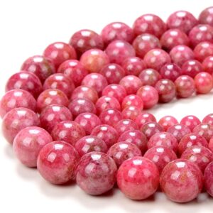 Natural Thulite Gemstone Grade Aaa Round 6mm 7mm 8mm 9mm 10mm 11mm 12mm Loose Beads (d245)