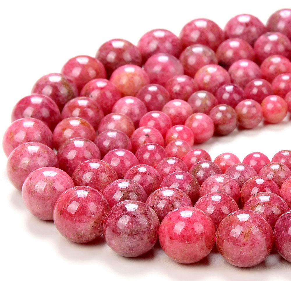 Natural Thulite Gemstone Grade Aaa Round 6mm 7mm 8mm 9mm 10mm 11mm 12mm Loose Beads (d245) Natural Thulite Gemstone Grade Aaa Round 6mm 7mm 8mm 9mm 10mm 11mm 12mm Loose Beads (d245)