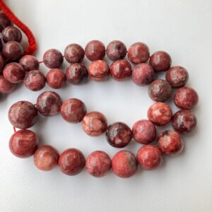 Natural Red Thulite Round Shaped Gemstone Beads, 11mm to 15mm Natural Smooth Thulite Round Beads Loose, Sold As 16 Inch Strand, GDS2276/8 Natural Red Thulite Round Shaped Gemstone Beads, 11mm to 15mm Natural Smooth Thulite Round Beads Loose, Sold As 16 Inch Strand, GDS2276/8
