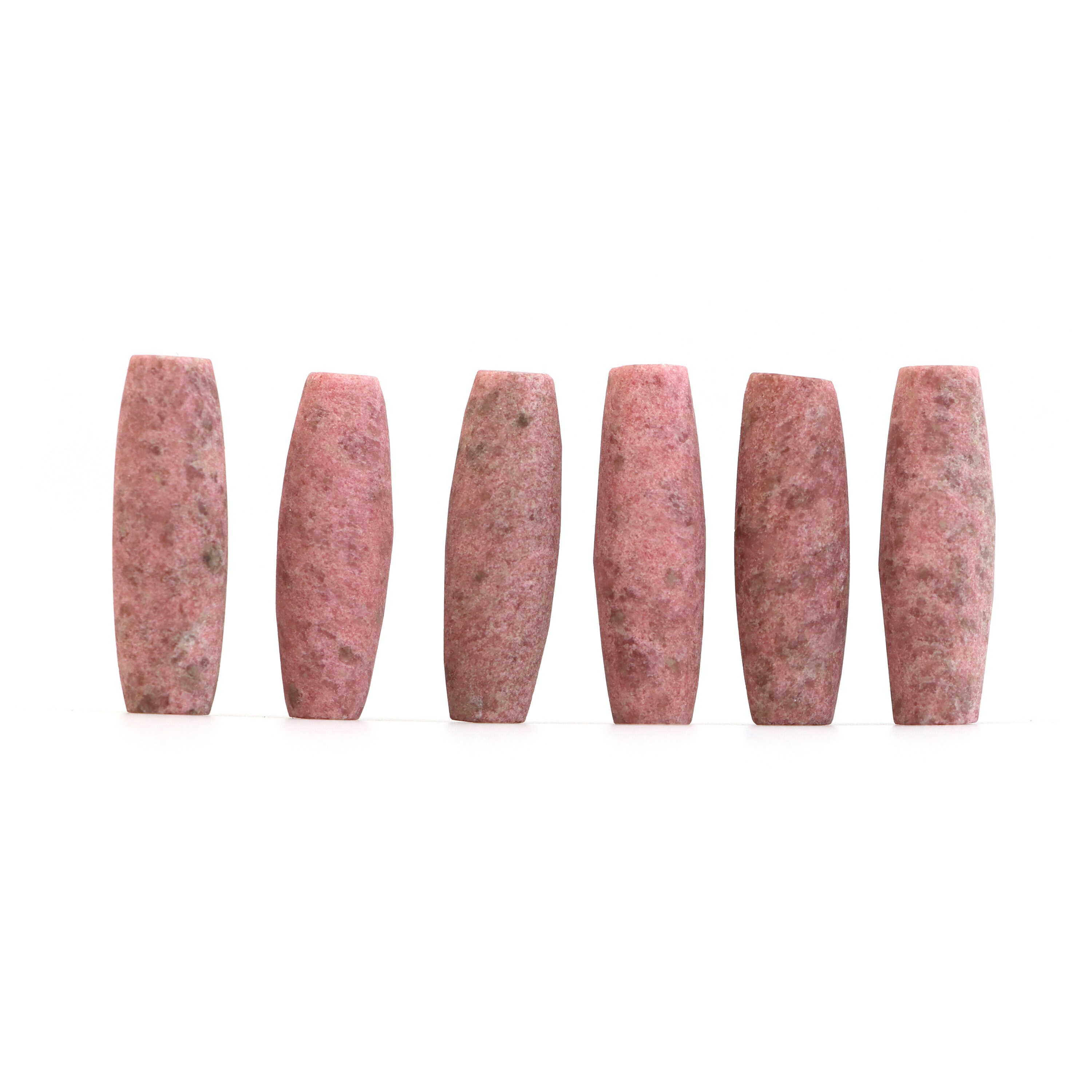 Thulite Matte Finish Barrel Loose Gemstone, 7x22 Mm, Thulite Jewelry Making Gemstone, Top Drilled, Set Of 6 Pieces Thulite Matte Finish Barrel Loose Gemstone, 7x22 Mm, Thulite Jewelry Making Gemstone, Top Drilled, Set Of 6 Pieces
