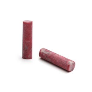 Thulite Matte Finish Cylinder Gemstone, 8x31 Mm, Matt Finish Gemstone , Aa Quality , Price Per Pair Gemstone