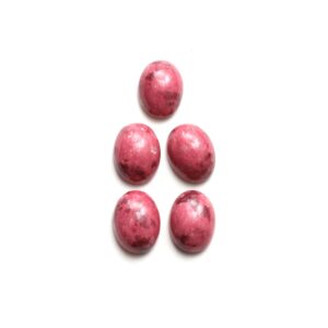 Natural Thulite Smooth Oval Loose Gemstone, 12x16 Mm, Thulite Jewelry Handmade Gift For Women, Thulite Oval, 5 Piece