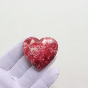 Rare Pink Thulite Heartstone, Natural Thulite Stone From Norway, Crystal Heartstone,polished Thulite Gemstone, Heart Chakra Meditation Stone
