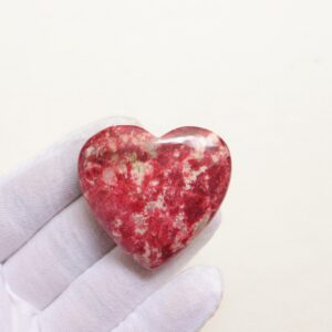 Rare Pink Thulite Heartstone, Natural Thulite Stone From Norway, Crystal Heartstone,polished Thulite Gemstone, Heart Chakra Meditation Stone
