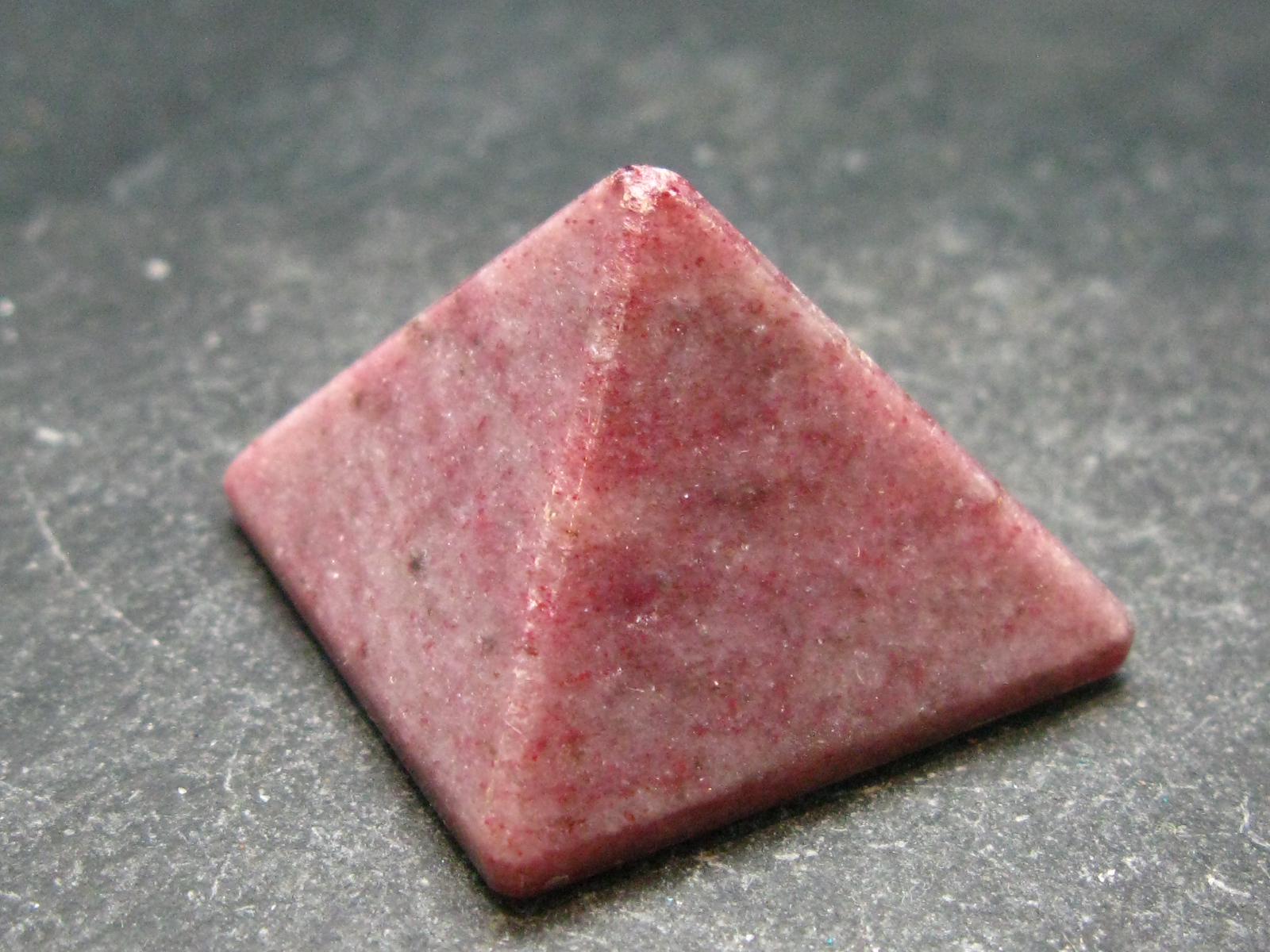 Rare Red Thulite Pyramid From Norway - 1.1" - 18.57 Grams Rare Red Thulite Pyramid From Norway - 1.1" - 18.57 Grams