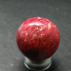 Rare Red Thulite Sphere Ball From Norway - 0.9" - 21.94 Grams