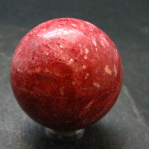 Rare Red Thulite Sphere Ball From Norway - 1.6" - 111.27 Grams Rare Red Thulite Sphere Ball From Norway - 1.6" - 111.27 Grams