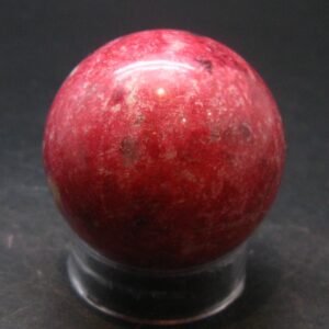 Rare Red Thulite Sphere Ball From Norway - 1.5" - 110.0 Grams