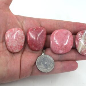 You Pick Small Thulite Palm Stone